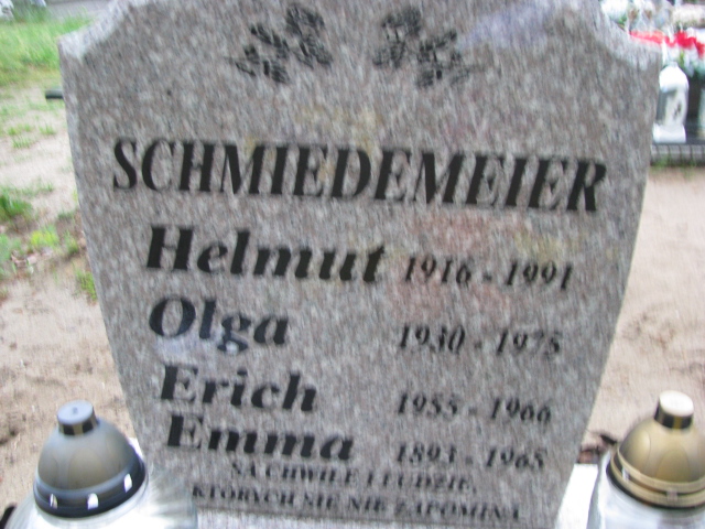 Helmut Schmiedemeier 1916 Gmina Nowa Sól / Kiełcz - Grobonet - Wyszukiwarka osób pochowanych