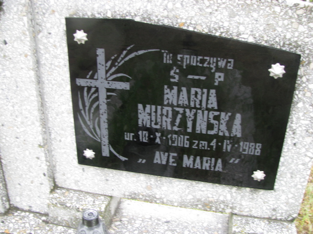 Maria Murzyńska 1906 Gmina Nowa Sól / Kiełcz - Grobonet - Wyszukiwarka osób pochowanych