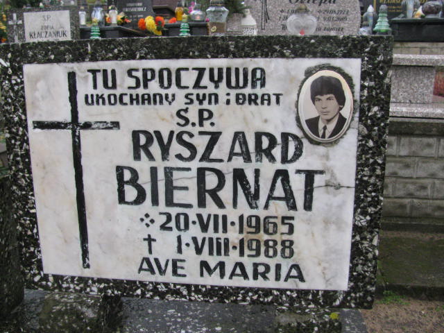 Ryszard Biernat 1965 Gmina Nowa Sól / Kiełcz - Grobonet - Wyszukiwarka osób pochowanych