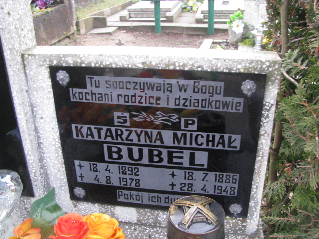 Michał Bubel 1886 Gmina Nowa Sól / Kiełcz - Grobonet - Wyszukiwarka osób pochowanych