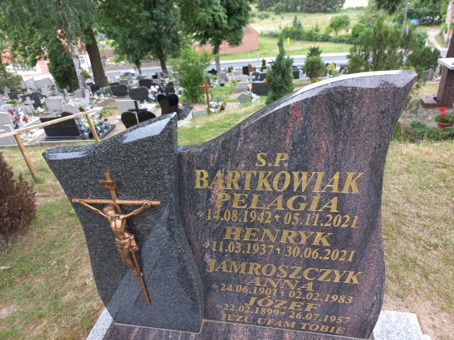 Pelagia Bartkowiak 1942 Gmina Nowa Sól / Kiełcz - Grobonet - Wyszukiwarka osób pochowanych